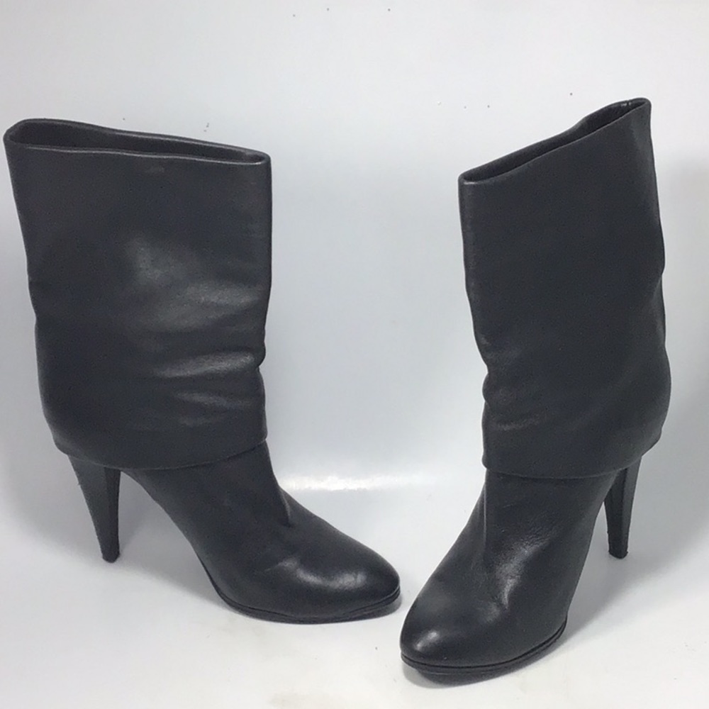 SIGERSON MORRISON Black Leather Lambskin Boots 7